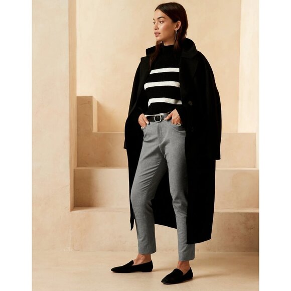 Banana Republic Pants Sloan Gray Curvy Skinny Ankle Crop - Picture 1 of 11